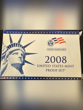 2008 U.S. Mint Proof Set, 14 Coins In Set.